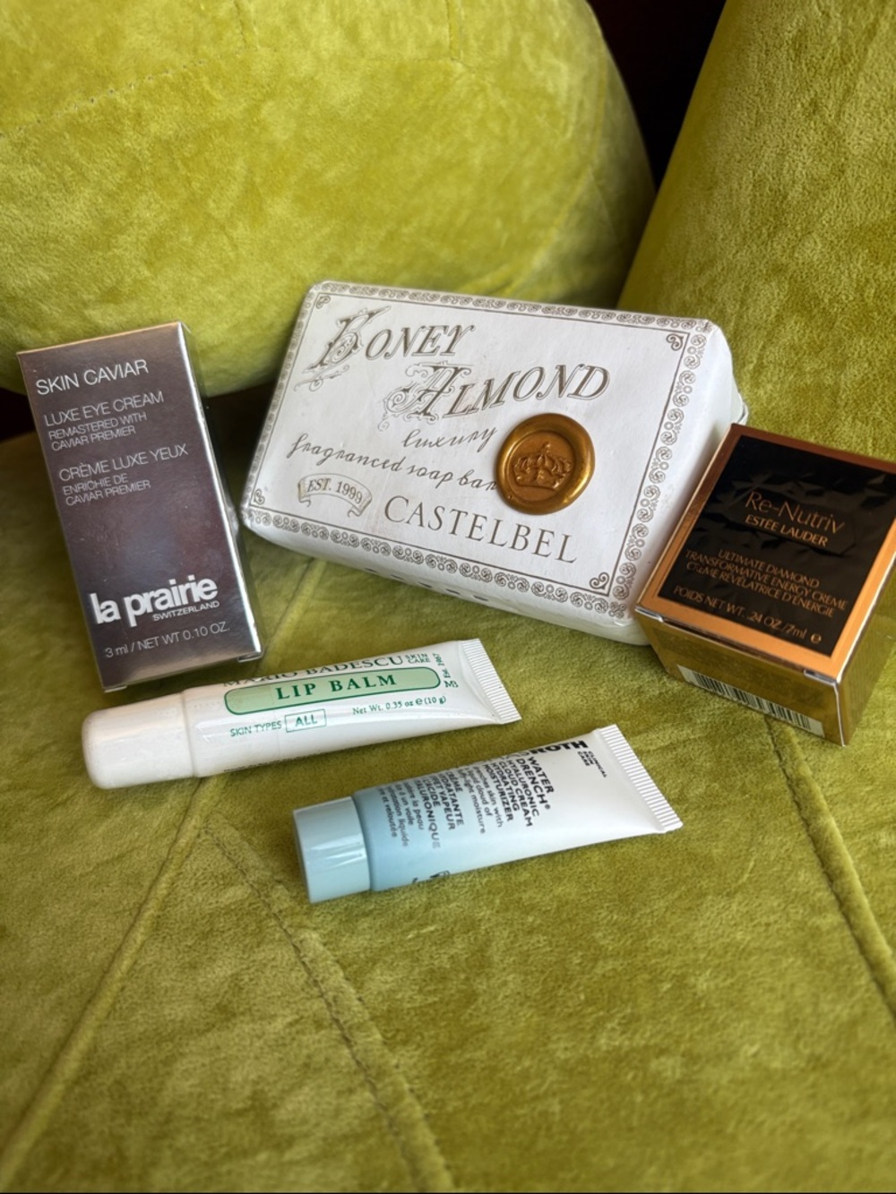 Castelbel Honey Almond Soap with Luxury Skincare Travel Items